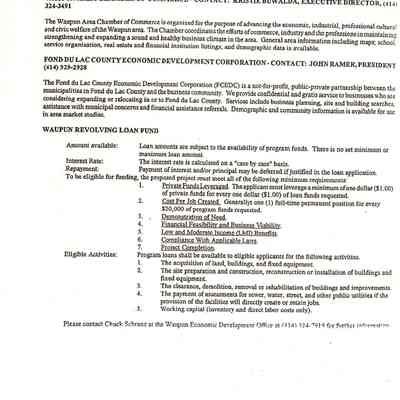 Business Assistance - Local Programs
