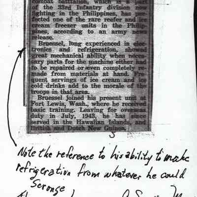 Memory Note, Corp Reuben C Bruessel