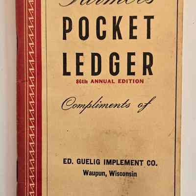Pocket Ledger, Ed Guelig Implement Company