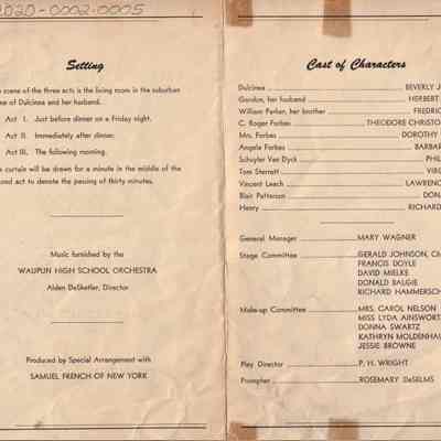 Waupun High School -Senior claas (1946): Origformat: Other