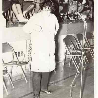 Frank Kittell in High School Gym.