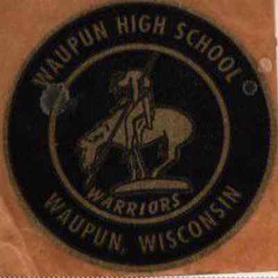 Sticker, Waupun High School Warriors, End of the Trail