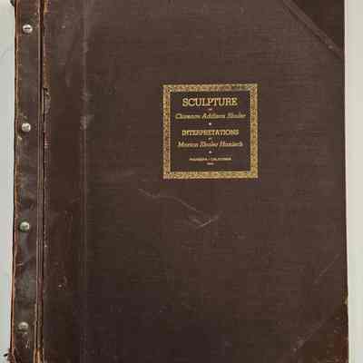 Book, Sculpture, Signed by C. A. Shaler