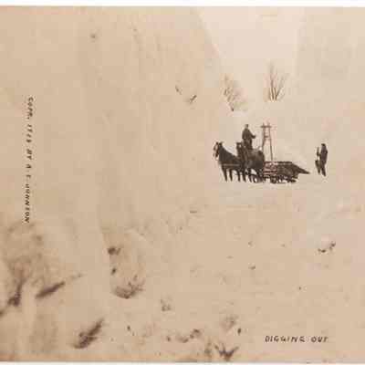 Postcard, Storms, Digging Out