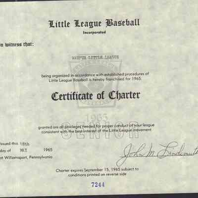 Charter, 1965 Little League