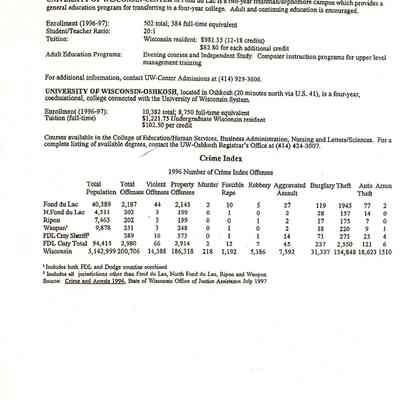 Continuing Education/Crime Index