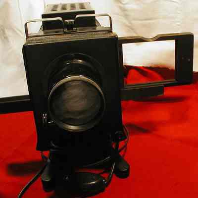 Projector slide open