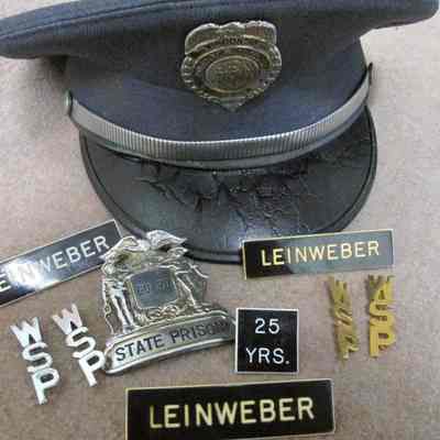Prison Guard Hat w/pins