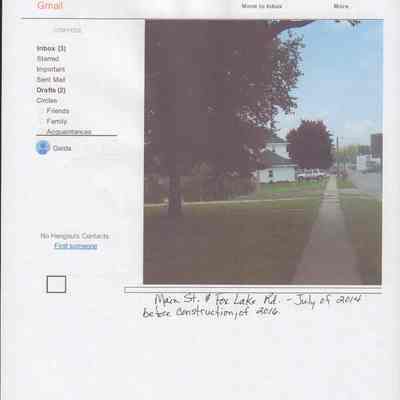 Computer photo of Hwy. 68 looking West , Waupun