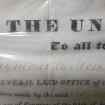 Seymour Willcox (name on land certificate)