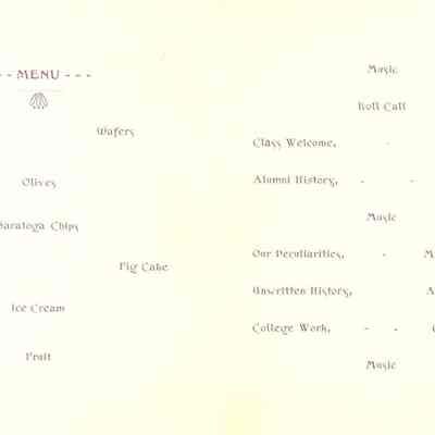 SW Alumni Banquet of 1897.