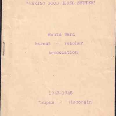 South Ward P,T,A Waupun 1947-1948