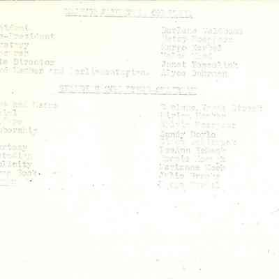Waupun officers & committee chairpersons