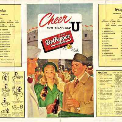 Waupun High School Football Program (Waupun & Columbus) Oct 25 1946: Origformat: Other