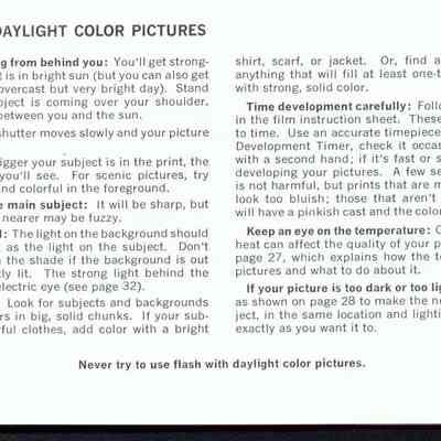 Polaroid 230 Land Camera Instr