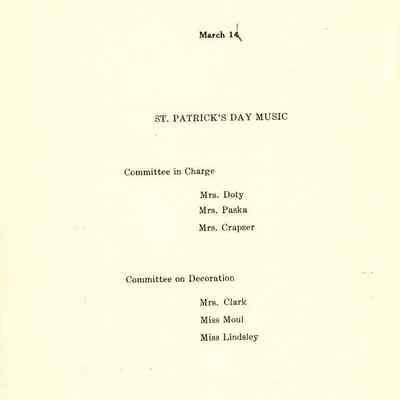Philharmonic Music Club Fourth Year 1911.