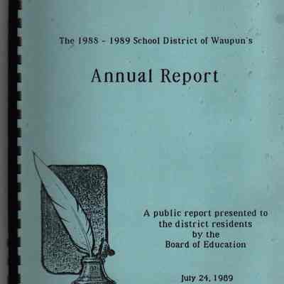 Report, School District Annual Report, 1988-1989