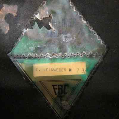 E. Leinweber, name in Waupun Prison Guard hat