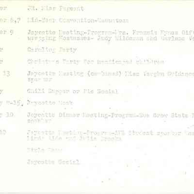 Calendar cont.'