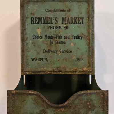 Match Stick Holder, Remmel's Market