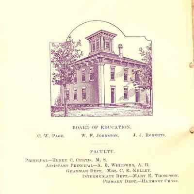 15th annual commencement of NW Free High of 1897.