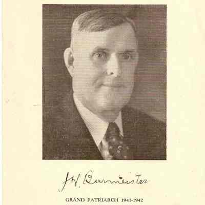 Photograph, Odd Fellows, John Henry Burmeister, Grand Patriarch