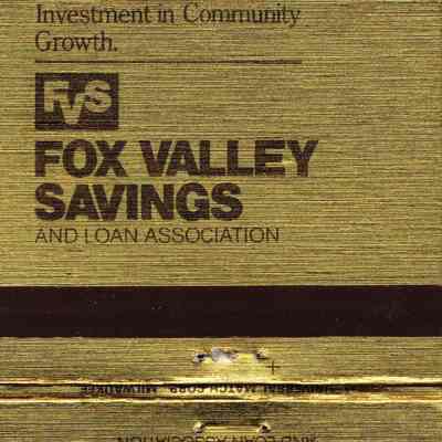 Matchbook, Fox Valley Savings, 50th Anniversary