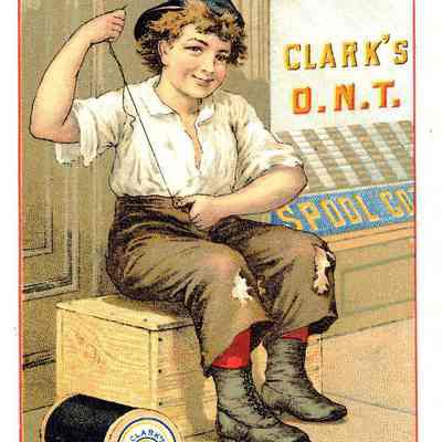 Advertisement for Clark's O.N.T. Spool Cotton