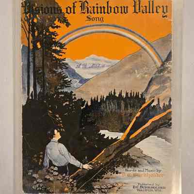 Music Sheet, Visions of Rainbow Valley, D. C. Burkholder