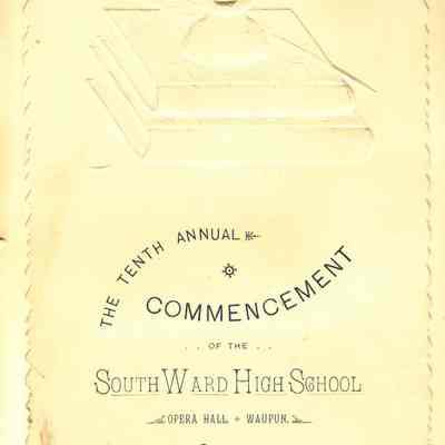 Program, Commencement, South Ward High School, 1893