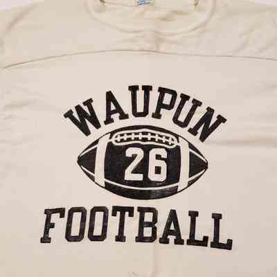 Waupun High School Football Jersey, White #26