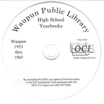 Waupun High School Yearbooks 1953-1965