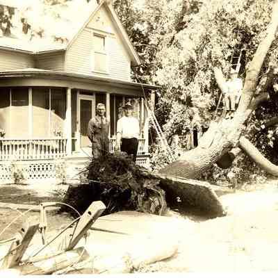 Photograph, Harterink Home - Wind Storm 1953