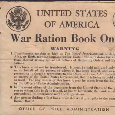 War Ration Booklet