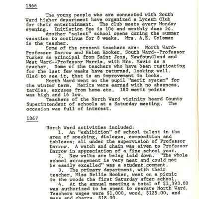 Page from book of History of Waupun Area Schools