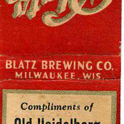 Match cover from the Old Heidelberg Inn. The Story of Chopin's Funeral March