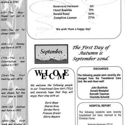 Christian Home Newsletter