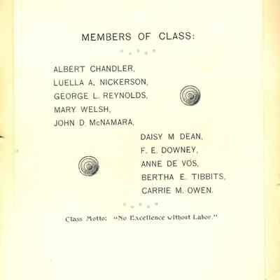TENTH ANNUAL COMMENCEMENT JUNE10, 1893.