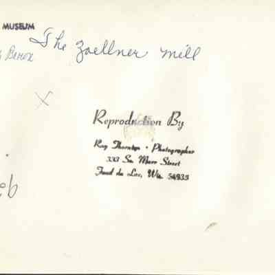 Waupun " The Zoellner Mill": Origformat: Other