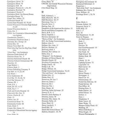 List of people and places of Waupun 1839-1989