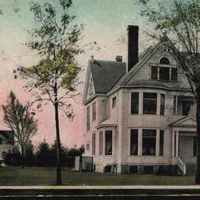Postcard, Corrections, Wisconsin State Prison, Warden's Residence, #195