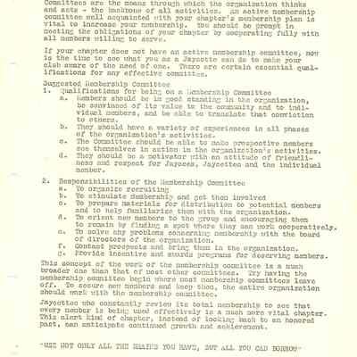 Membership Committee