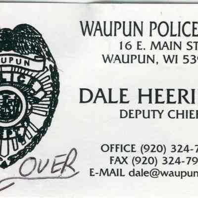 Police patch correspondence.