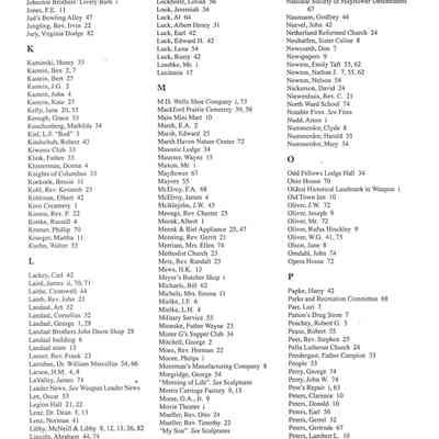 List of people and places in Waupun 1839-1989