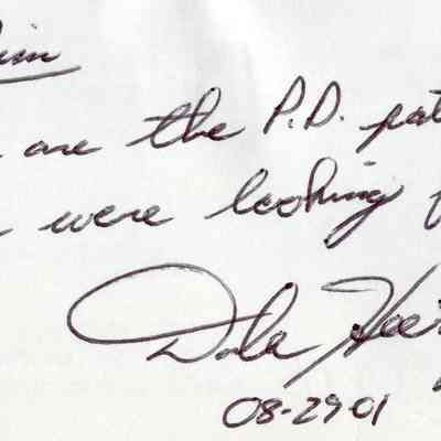 Police patch correspondence.