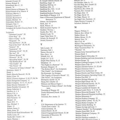 List of people and places in Waupun 1839-1989