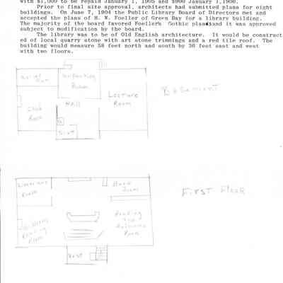 Page 3 of info on Waupun Public Library