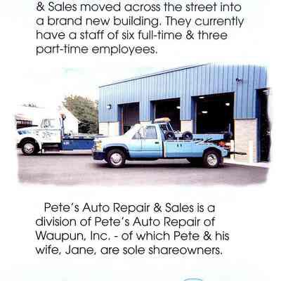 Pete's Auto Repair & Sales.