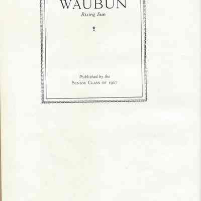Waubun 1927