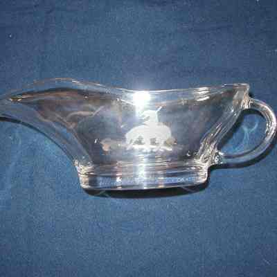 Gravy Boat with "End of the Trail."